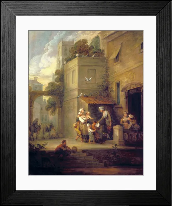 Framed Print : Charity Relieving Distress Framed Print : Charity Relieving Distress