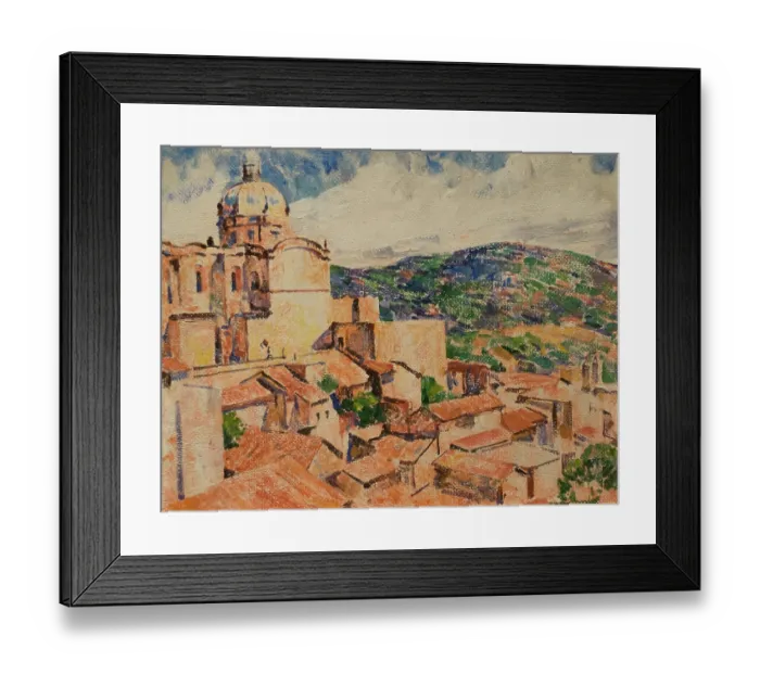 Framed Print : Mexico by American artist Dines Carlsen, date unknown Framed Print : Mexico by American artist Dines Carlsen, date unknown