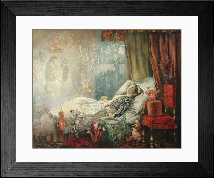 Framed Print : The dream after the masked ball Framed Print : The dream after the masked ball