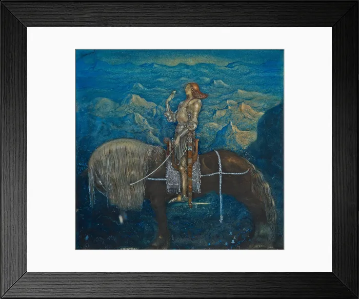 Framed Print : A knight Among Gnomes and Trolls, 1915
