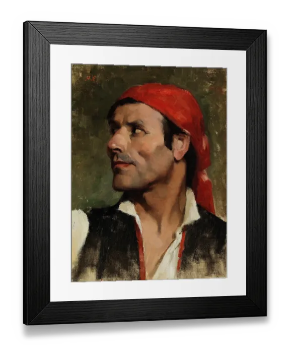 Framed Print : Spaniard, 1881. Creator: Helene Schjerfbeck Framed Print : Spaniard, 1881. Creator: Helene Schjerfbeck