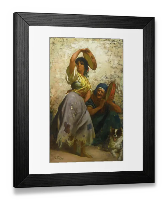 Framed Print : Gypsy Woman Dancing The Zorongo Framed Print : Gypsy Woman Dancing The Zorongo
