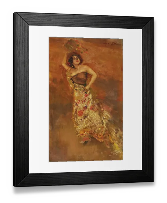 Framed Print : Spanish Dancer Caroline Otèro As Carmen. Creator: Keller Framed Print : Spanish Dancer Caroline Otèro As Carmen. Creator: Keller