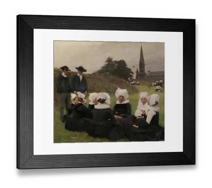 Framed Print : Les Bretonnes Au Pardon Framed Print : Les Bretonnes Au Pardon