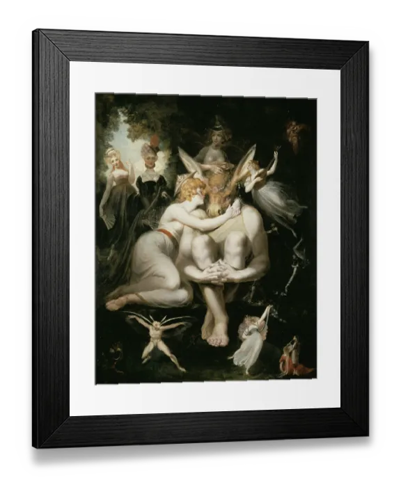Framed Print : Titania Caressing Bottom