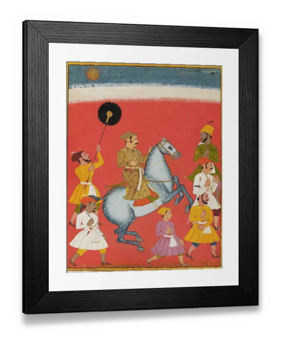 Framed Print : Maharana Raj Singh Riding