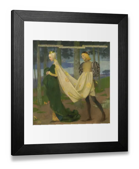Framed Print : The Queen And The Page (There Once Was A King By Heinrich Heine) Framed Print : The Queen And The Page (There Once Was A King By Heinrich Heine)