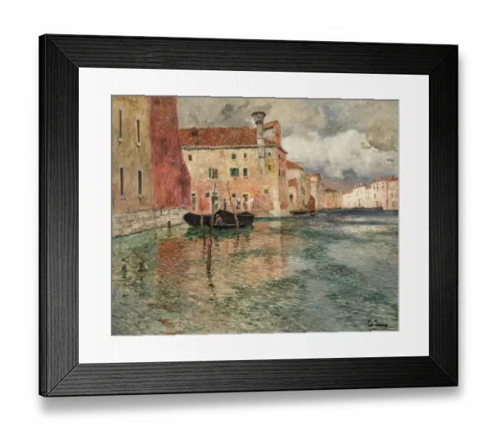 Framed Print : Venice, circa 1899. Private Collection. Creator: Thaulov, Fritz (1847-1906) Framed Print : Venice, circa 1899. Private Collection. Creator: Thaulov, Fritz (1847-1906)