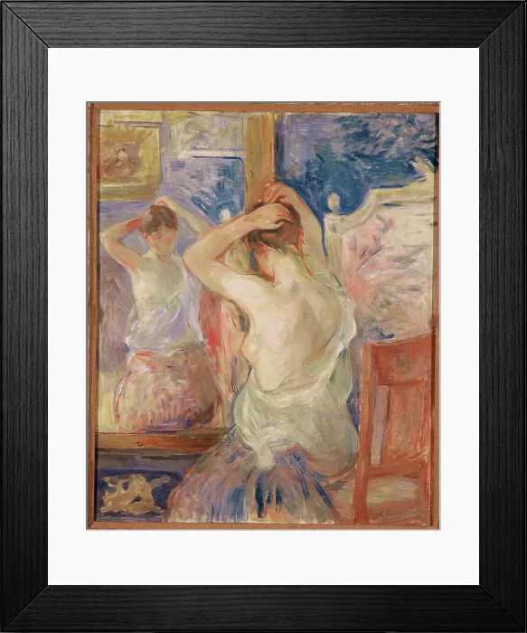 Framed Print : Devant la psyché, 1890 Framed Print : Devant la psyché, 1890