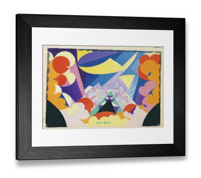 Framed Print : Futurist Motif, by Giacomo Balla, 20th Century Framed Print : Futurist Motif, by Giacomo Balla, 20th Century