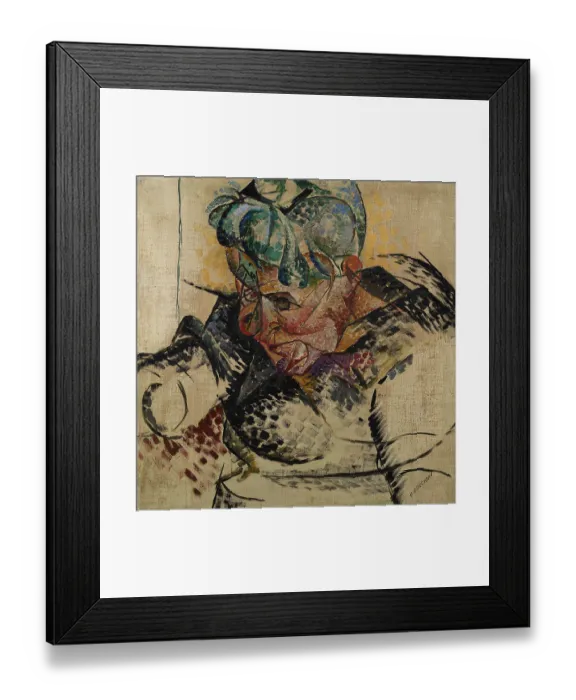 Framed Print : Study for the Head - Mother or Study for a Head or Antigraceful or Dimensions Abstract or Portrait of Mother (Studio di testa - La madre), by Umberto Boccioni, 1912, 20th Century Framed Print : Study for the Head - Mother or Study for a Head or Antigraceful or Dimensions Abstract or Portrait of Mother (Studio di testa - La madre), by Umberto Boccioni, 1912, 20th Century