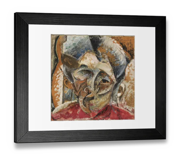 Framed Print : Dynamism of a Woman's Head or Head of a Woman or Decomposition of a Woman's Head or Lines Forces of a Head (Dinamismo di una testa di donna), by Umberto Boccioni, 1914 Framed Print : Dynamism of a Woman's Head or Head of a Woman or Decomposition of a Woman's Head or Lines Forces of a Head (Dinamismo di una testa di donna), by Umberto Boccioni, 1914