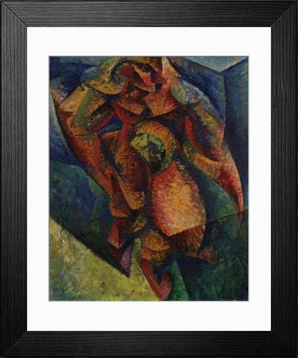 Framed Print : Human body or Dynamism or Dynamism of a Human Body (Corpo umano), by Umberto Boccioni, 1913, 20th Century, oil on canvas, 80 x 65 cm Framed Print : Human body or Dynamism or Dynamism of a Human Body (Corpo umano), by Umberto Boccioni, 1913, 20th Century, oil on canvas, 80 x 65 cm