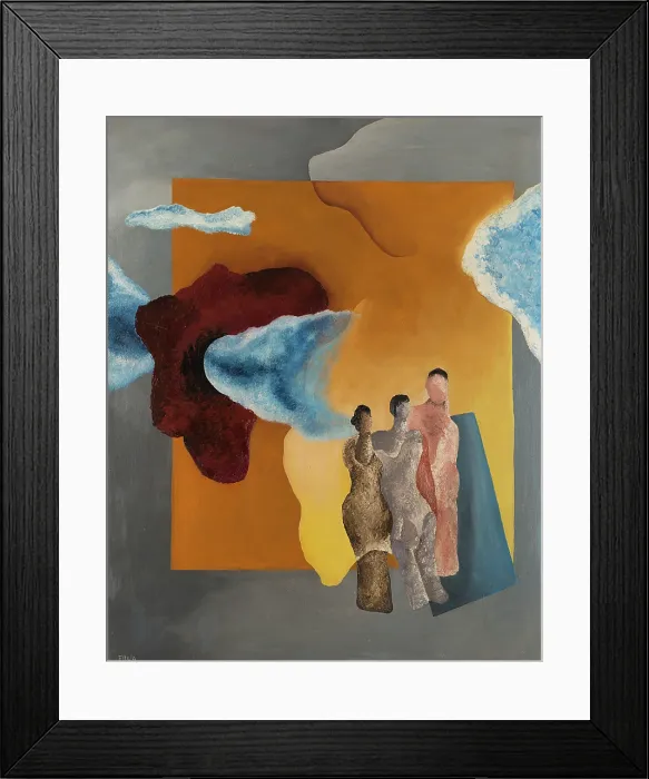 Framed Print : Lincontro. L'incontro, 1932. Private Collection