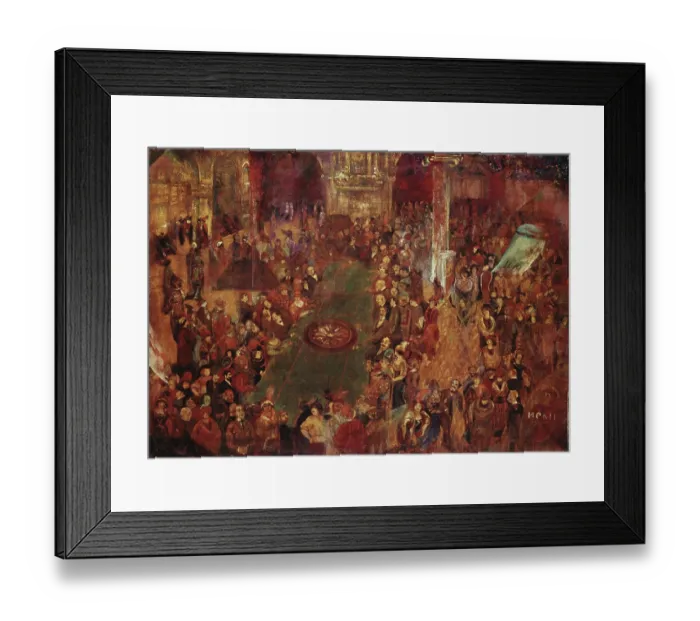 Framed Print : Monte Carlo. Artist: Yakulov, Georgi Bogdanovich (1884-1928) Framed Print : Monte Carlo. Artist: Yakulov, Georgi Bogdanovich (1884-1928)