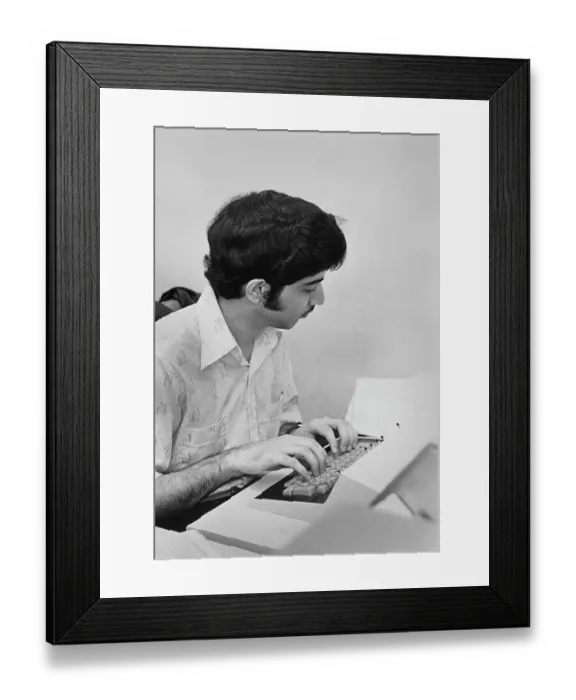 Framed Print : Typing On Computer Keyboard Framed Print : Typing On Computer Keyboard
