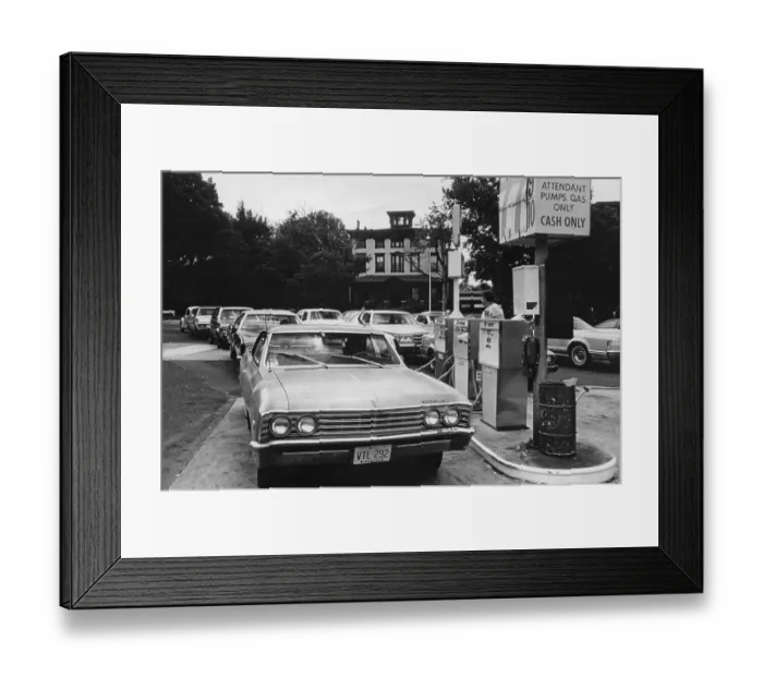 Framed Print : US Fuel Crisis Framed Print : US Fuel Crisis