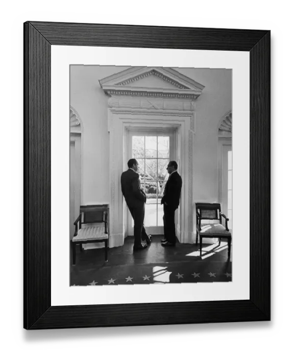 Framed Print : Nixon And Kissinger Framed Print : Nixon And Kissinger