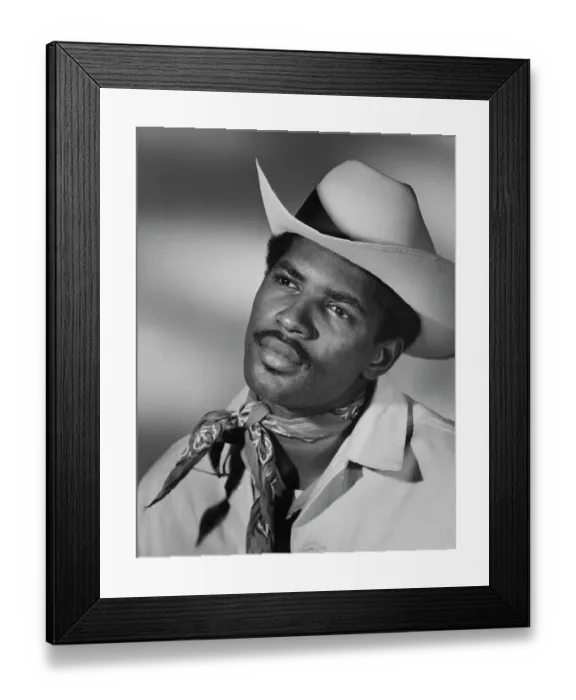 Framed Print : Man Wearing Cowboy Hat Framed Print : Man Wearing Cowboy Hat