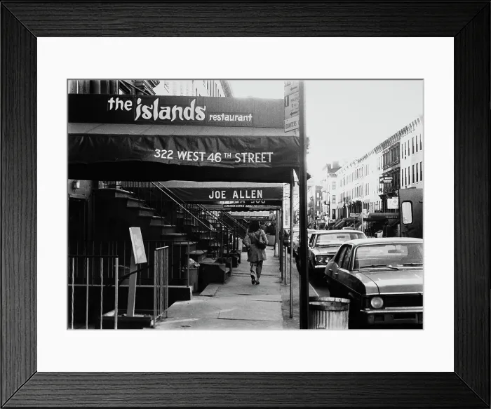Framed Print : Restaurant Row, New York City Framed Print : Restaurant Row, New York City