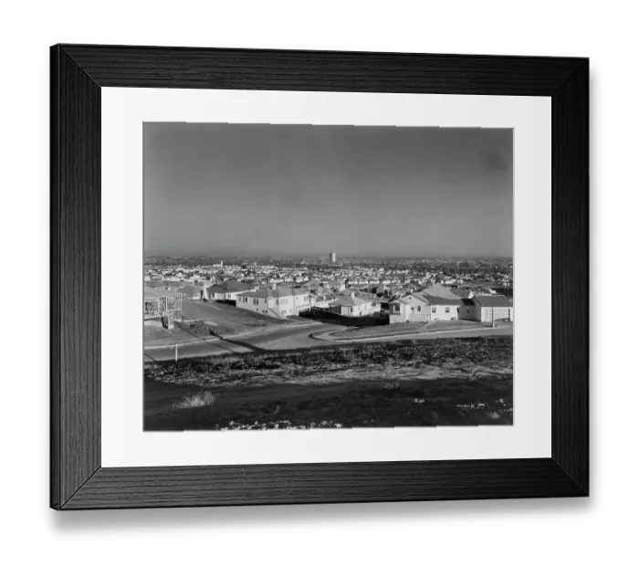 Framed Print : Los Angeles Housing Development Framed Print : Los Angeles Housing Development