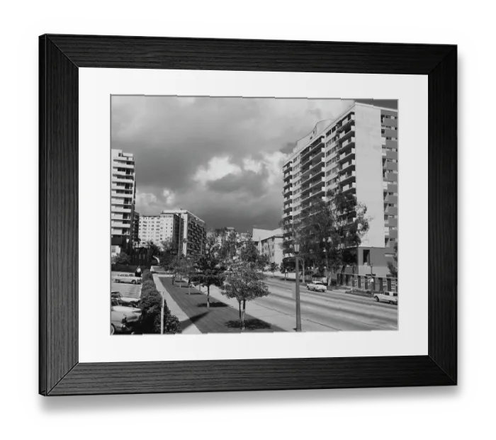 Framed Print : Wilshire Boulevard, Westwood, Los Angeles Framed Print : Wilshire Boulevard, Westwood, Los Angeles