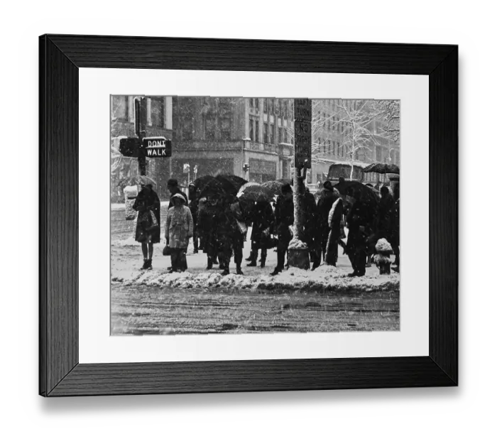 Framed Print : New York In The Snow Framed Print : New York In The Snow