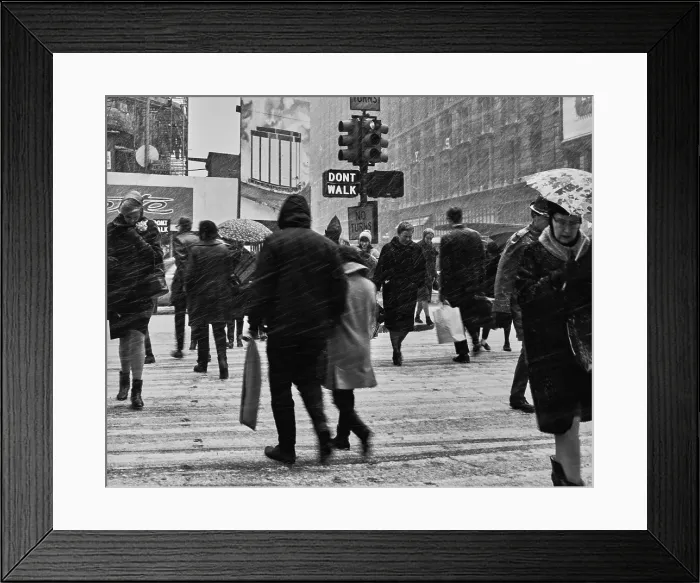 Framed Print : New York In The Snow Framed Print : New York In The Snow