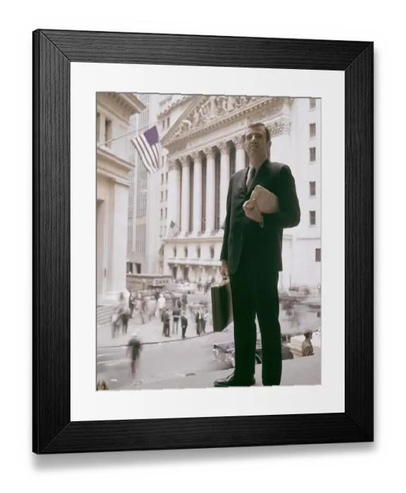 Framed Print : Wall Street Gent