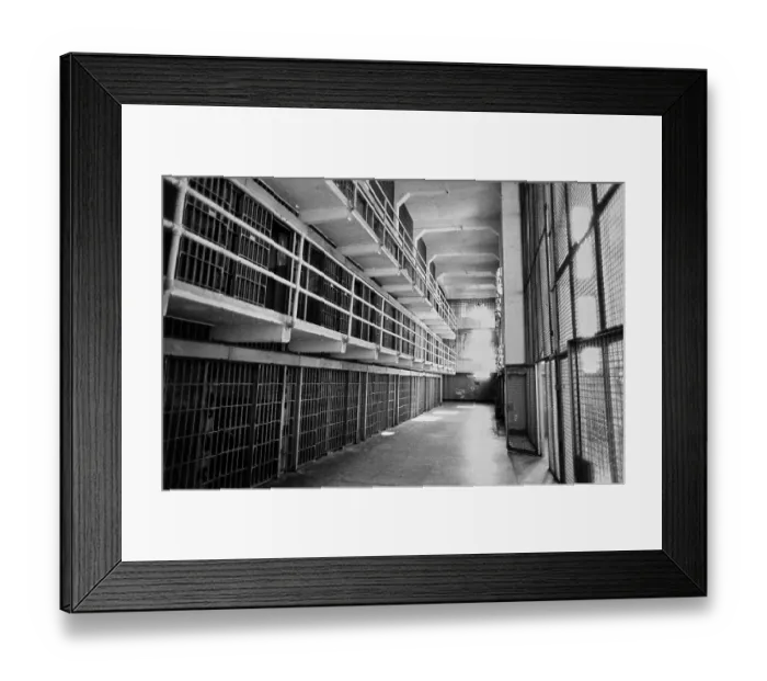 Framed Print : Alcatraz Penitentiary Framed Print : Alcatraz Penitentiary