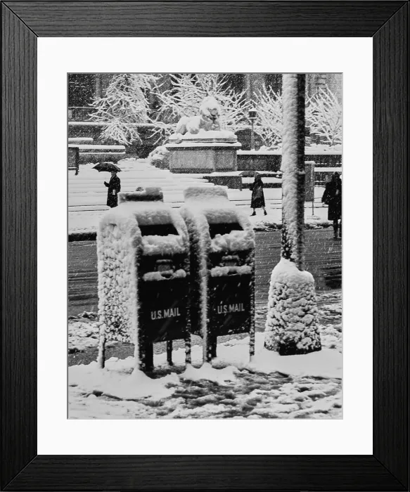 Framed Print : Manhattan Snowfall Framed Print : Manhattan Snowfall