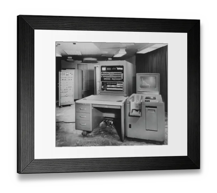 Framed Print : IBM 740 Cathode Ray Tube Output Recorder Framed Print : IBM 740 Cathode Ray Tube Output Recorder