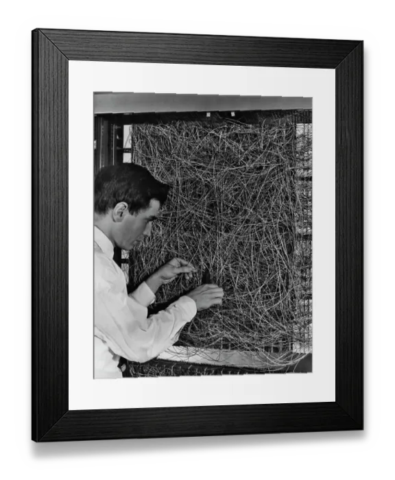 Framed Print : Neural Net Computer Framed Print : Neural Net Computer