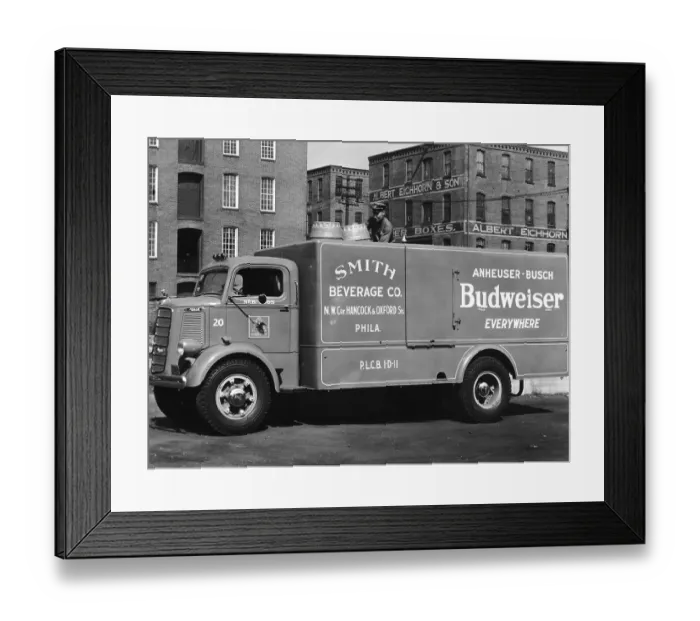 Framed Print : Budweiser Lorry
