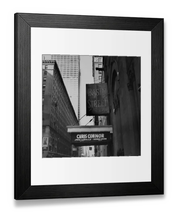 Framed Print : Basin Street East, Midtown Manhattan, NYC Framed Print : Basin Street East, Midtown Manhattan, NYC