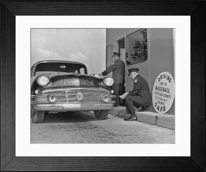 Framed Print : Buick At Toll Gate Framed Print : Buick At Toll Gate