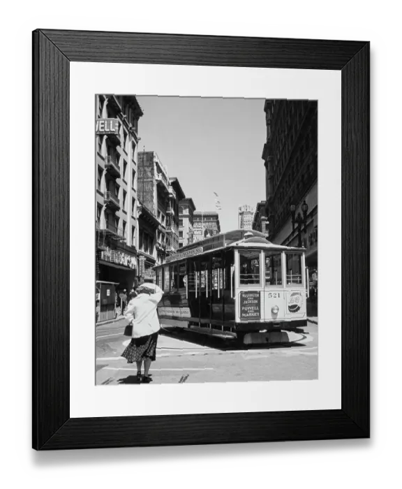 Framed Print : Cable Car Turnaround Framed Print : Cable Car Turnaround