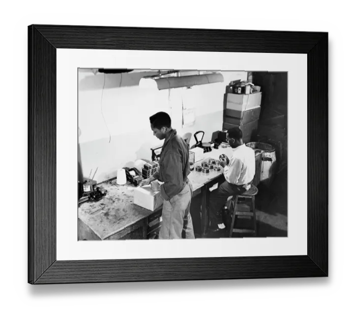 Framed Print : Packing Ball Bearings