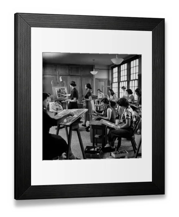 Framed Print : Women's Art Class Framed Print : Women's Art Class