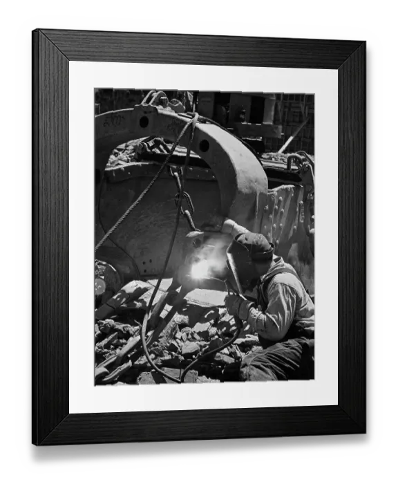 Framed Print : The Welder Welds Framed Print : The Welder Welds