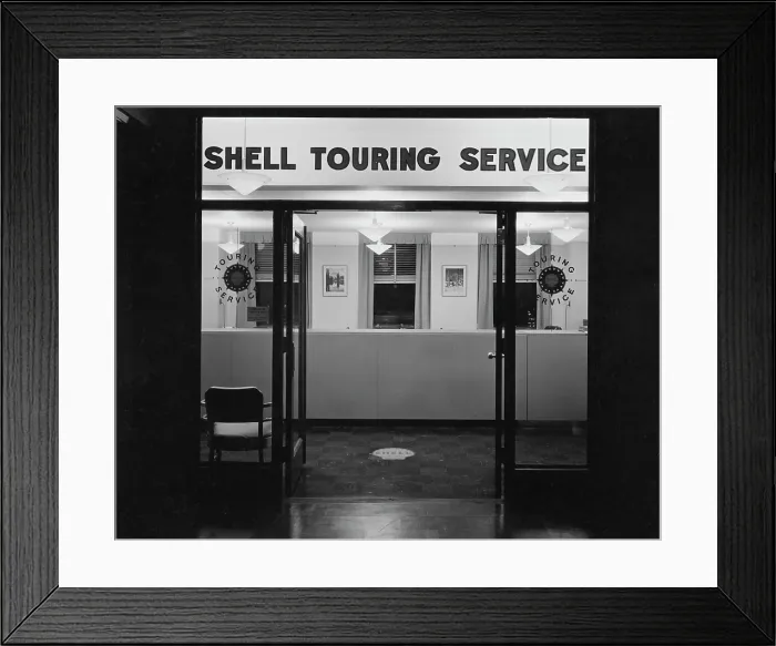 Framed Print : Shell Touring Service