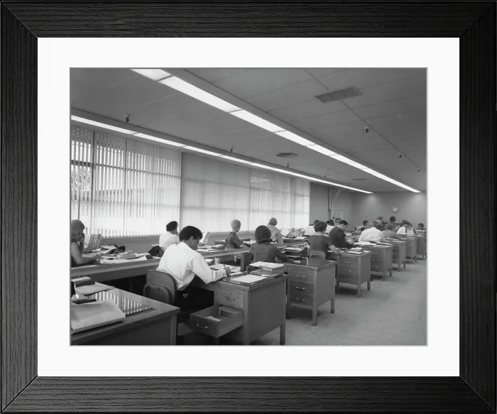 Framed Print : Open-Plan Office Framed Print : Open-Plan Office