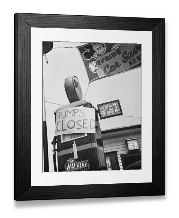 Framed Print : No Gasoline Framed Print : No Gasoline