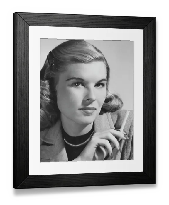 Framed Print : Glamorous Smoker Framed Print : Glamorous Smoker