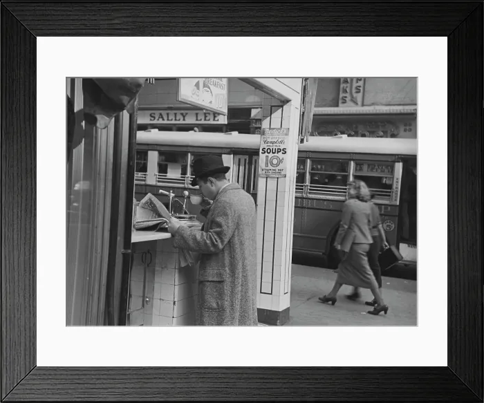 Framed Print : Breakfast At Nedick's Framed Print : Breakfast At Nedick's