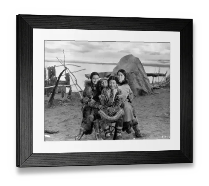 Framed Print : Eskimos In Alaska Framed Print : Eskimos In Alaska
