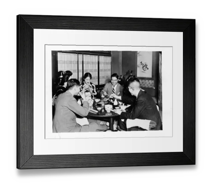 Framed Print : A Japanese Family In Japan Framed Print : A Japanese Family In Japan