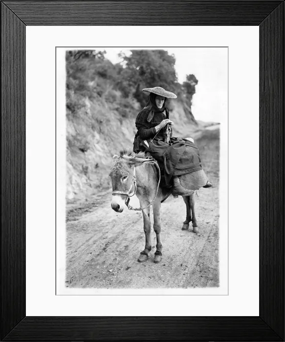 Framed Print : A Peasant Of Corsica In Italy Framed Print : A Peasant Of Corsica In Italy