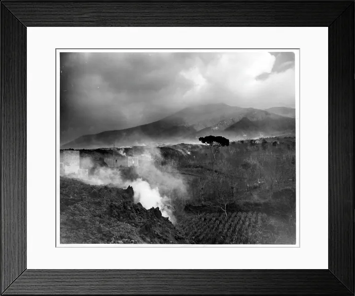 Framed Print : Mt Vesuvius Worst Eruption In 72 Years In Italy Framed Print : Mt Vesuvius Worst Eruption In 72 Years In Italy