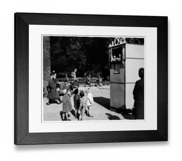 Framed Print : Punch And Judy Show In France Framed Print : Punch And Judy Show In France